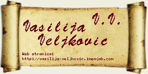 Vasilija Veljković vizit kartica